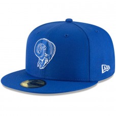 Men's Los Angeles Rams New Era Royal Omaha Throwback 59FIFTY Fitted Hat 3184543